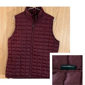 The North Face Thermoball Burgundy Puffer Vest